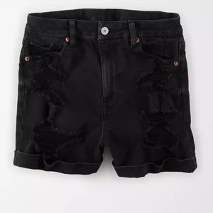 Stretch Curvy Denim Mom Short